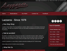 Tablet Screenshot of lazzarosautobody.com